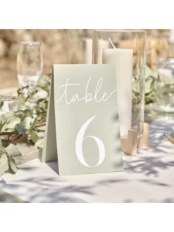 Ginger Ray SW-819 Numéros De Table 1-12