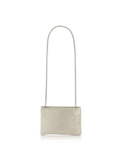 Fiarucci Bridal Teana Pochette Argentée Mariage -BEAUTIFUL BRIDE SHOP Ventes teana off white silver suede leather 6 1