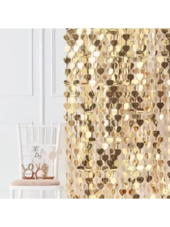 Ginger Ray GO-152 Gold Wedding Cœur Backdrop