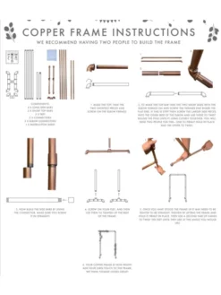 Ginger Ray BR-349 Botanical Wedding Cadre En Cuivre -BEAUTIFUL BRIDE SHOP Ventes user manual br 349