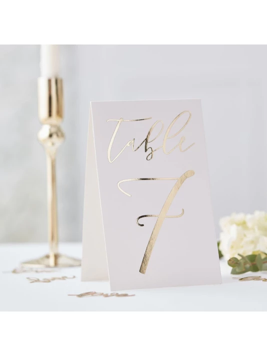 Ginger Ray GO-109 Gold Wedding Numéros De Table 1 Ginger Ray GO-109 Gold Wedding Numéros De Table