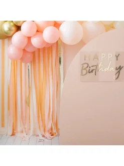 Ginger Ray MIX-455 Mix It Up Gold & Peach Backdrop