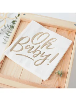 Ginger Ray OB-103 Oh Baby Serviettes