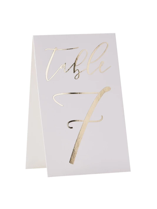 Ginger Ray GO-109 Gold Wedding Numéros De Table 2 Ginger Ray GO-109 Gold Wedding Numéros De Table – Image 2
