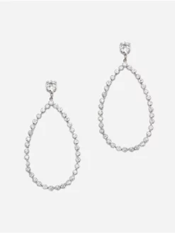 Abrazi Nina Swarovski Boucle D'Oreille Argent