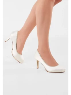 Rainbow Club Yanna Ivoire Chaussure Mariage -BEAUTIFUL BRIDE SHOP Ventes yanna ivory satin silver fine glitter