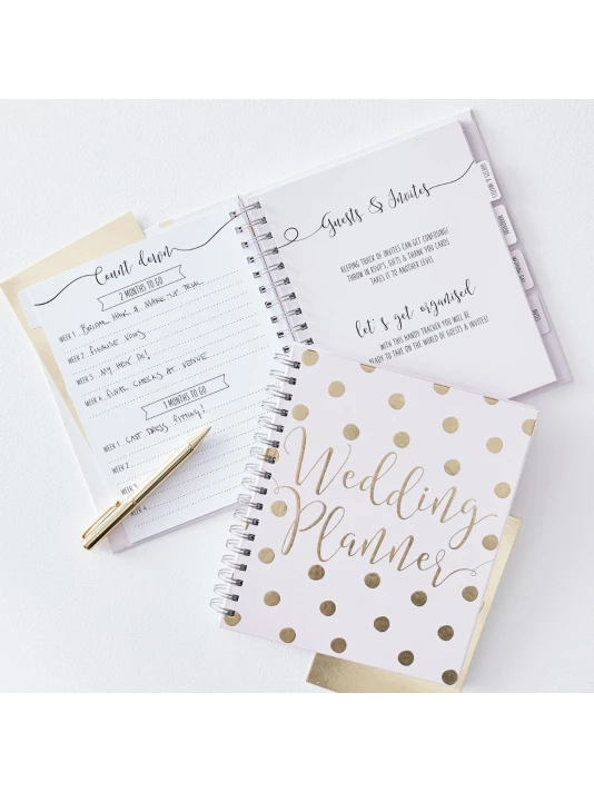 Ginger Ray GO-155 Gold Wedding Planificateur De Mariage 1 Ginger Ray GO-155 Gold Wedding Planificateur De Mariage