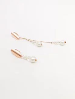 Forever & Eva O201S Boucle D'oreille Courte Perle